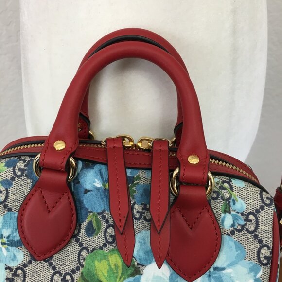GUCCI-Mini GG Supreme Blooms Print Bag Crossbody NWT 100% Authentic - Picture 3 of 16